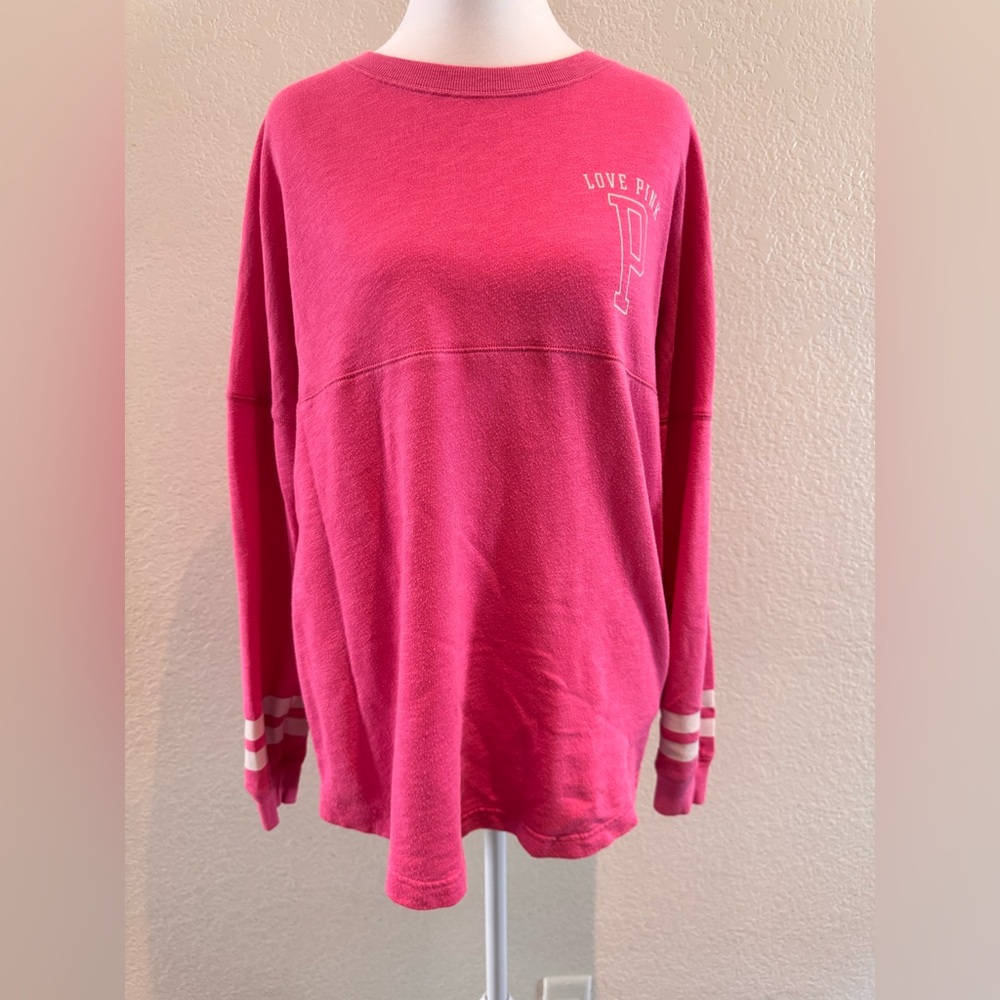 PINK Victoria’s Secret Oversized LOVE PINK Sweatshirt Small